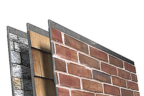 Qora Stone, Cedar, & Brick Panel